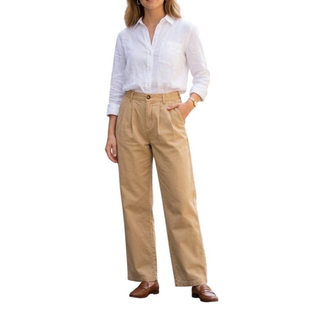 Urban Outfitters BDG Khaki Gpa High Rise Trouser Pant Wmns Sz XS - Picture 1 of 13